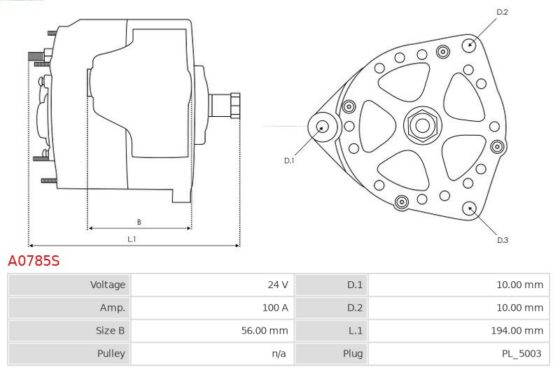Alternator Engine 4.1  Engine 6.1  Engine 7.8 [TCDL4]  [TCDL6]