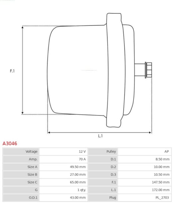 Alternator C25 2.0  CX 2.0  CX 2.2 2200  CX 2.2 TRS  CX 20 RE 2.0  CX 2000 2.0  CX 22