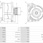 ALTERNATOR CITROEN PEUGEOT 1.4 1.6 - obrazek 6