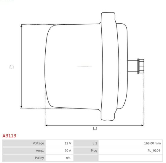 Alternator HATZ Engine 1.4  Engine 1.7 [2L30C]  [2L40C] 01.1980-12.1989