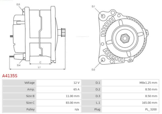 Alternator CX100  CX80  CX90  Maestro 2.0  216 1.6  820 2.0 [1004.40T]  [20HC]  [20HE