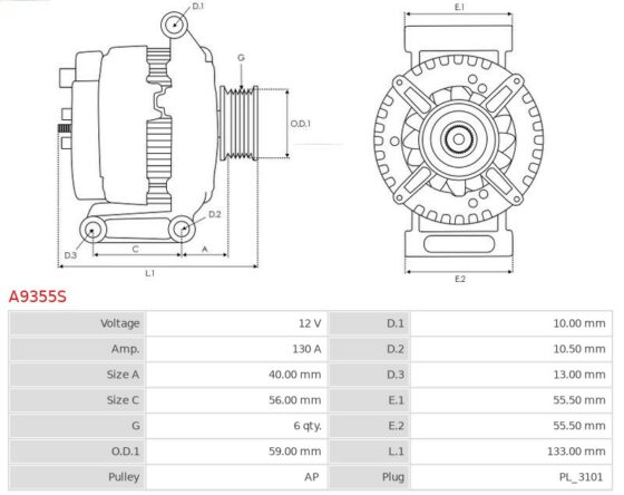 Alternator Explorer 4.0  Explorer 4.0 Sport  Explorer 4.0 Sport Trac  Explorer 4.0 V6