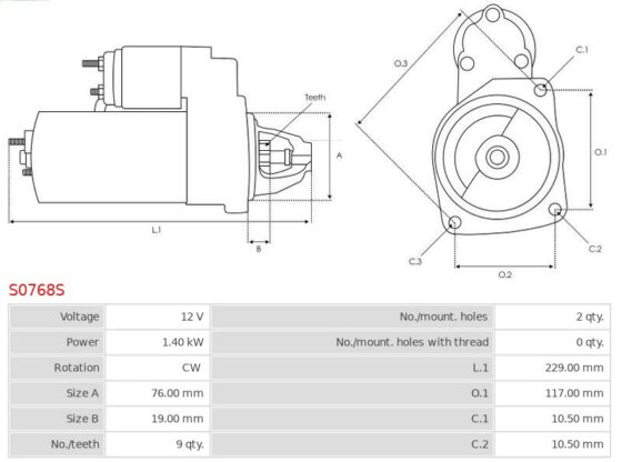 Rozrusznik Omega B 2.5 V6  Omega B 2.6 V6  Omega B 3.0 V6  Omega B 3.2 V6  Omega 2.5