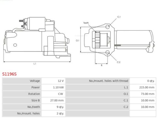 Rozrusznik Rainier 5.3 V8  Escalade 5.3 V8  Avalanche 5.3 V8  Express 4.8 V8  Express