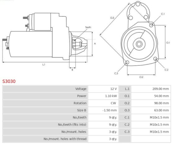 Rozrusznik Laguna 2.0 16V  S40 1.6  S40 1.8  S40 1.9 T4  S40 2.0  S40 2.0 16V  S40 2.