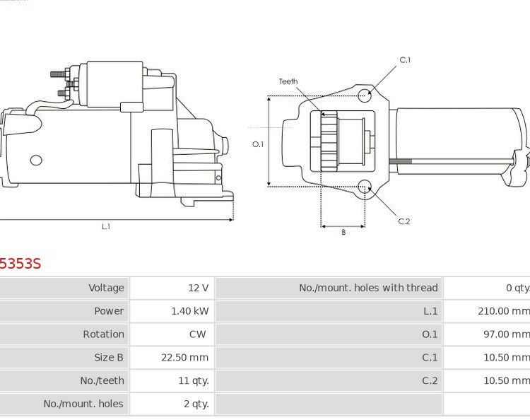 Rozrusznik 3 2.0  3 2.3 Turbo  3 2.5  5 2.0  6 2.0 MZR  6 2.5 MZR  CX-7 2.3 MZR DiSi