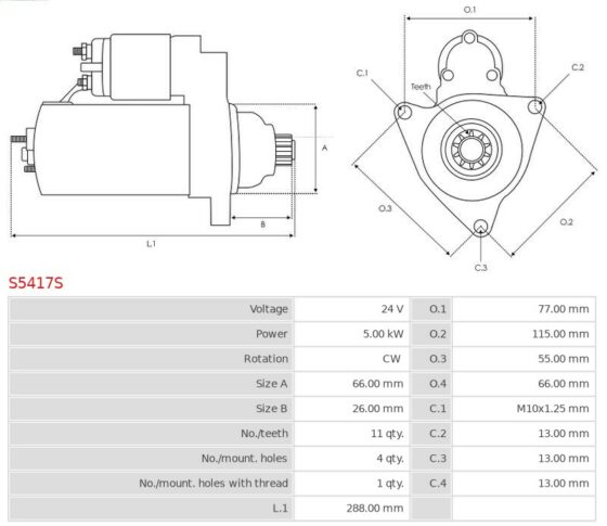 Rozrusznik Fuso [4M50T1]  [4M50T]  [4M50]
