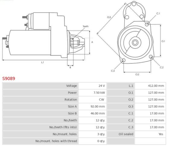 Rozrusznik Engine  PC300-6  PC300-7 [S6D125] 