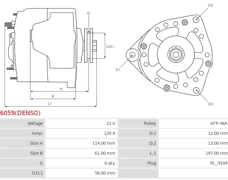 Alternator  ALFA BRERA GULIETTA 1.8 TBi