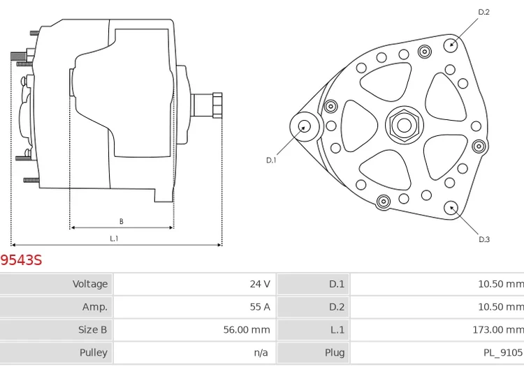 Alternator CASE SV208D 3.6    CORINSA Hercules C4 3.6 [TCD3]   DEUTZ Engine 3.6 L4