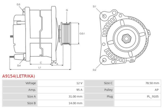 Alternator 260 4.4  260T 4.4  280 4.4  2CX 4.4  3 CLL 4.4  3 PLUS 4.4  320T 4.4  3CX