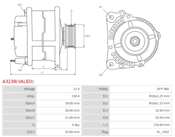 Alternator  LRA03365