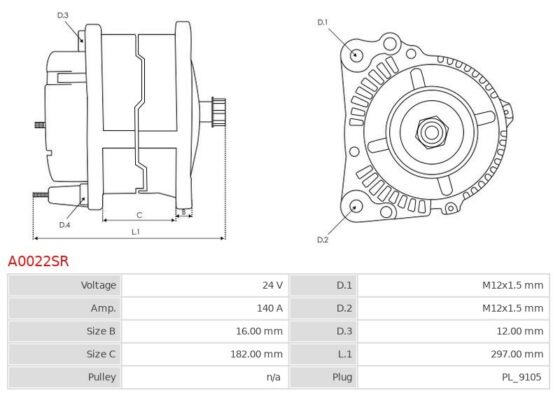 Alternator 10.223 6.9  10.223 LAEC 6.9  10.223 LC 6.9  10.223 LK 6.9  10.223 LLC 6.9 