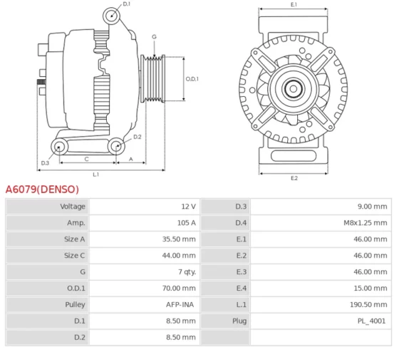 Alternator  HONDA ACCORRD  CR-V 2.0-2.2D