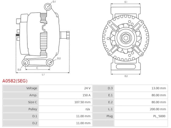 Alternator MERCEDES BENZ TRUCKS & BUSES O 530 10.7; BENZ TRUCKS & BUSES O 530 10.7; BE
