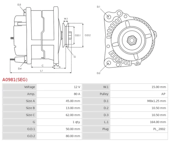 Alternator YANMAR Various Models