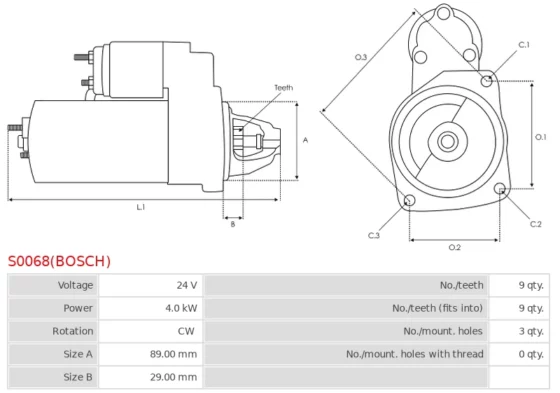 Rozrusznik MK 110-13 6.1  MK 110-16 6.1  MK 130-13 6.1  MK 130-16 6.1  MK 75-9 4.1  M