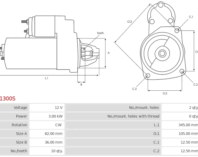 Rozrusznik BARBER GREENE SA41    BOBCAT 1080B    BOBCAT 975    CLARK 1080    CLARK