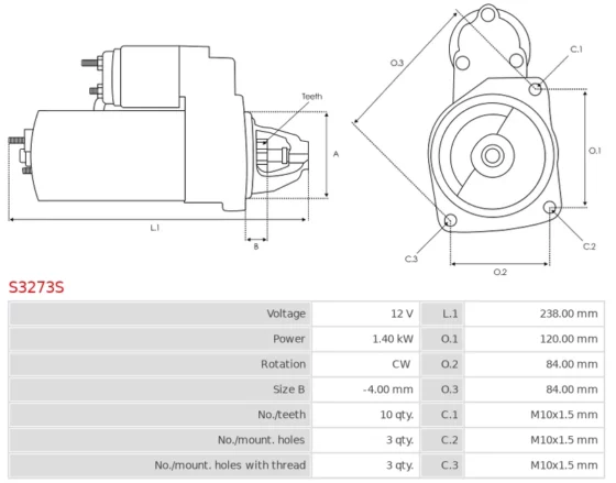 Rozrusznik Remanufactured AS-PL Starter motor