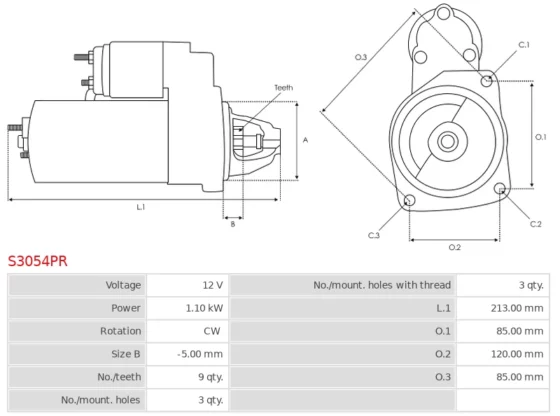 Rozrusznik Remanufactured AS-PL Starter motor