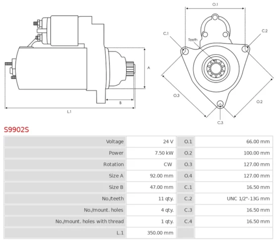 Rozrusznik SHANGCHAI Engine [D6114]