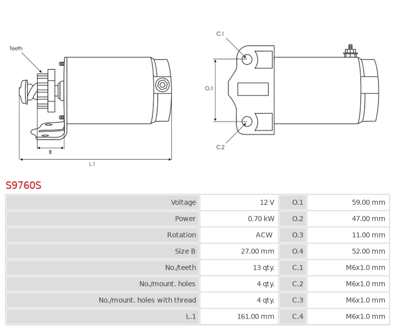 Rozrusznik DUCATI 748 R; 748 S; 900 SS; 900 SS C; 900 SS Carenata; 900 SS FE; 900 SS N