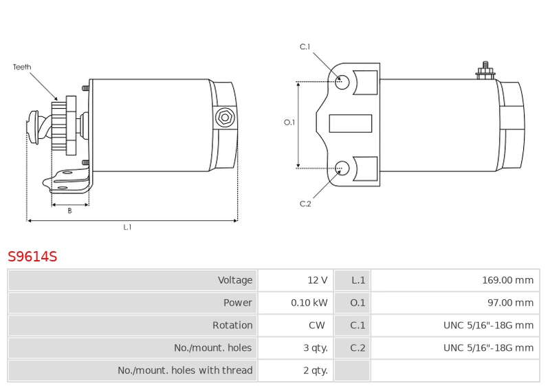 Rozrusznik EVINRUDE E100WQL 1.6; E100WQL 1.6; E100WQX 1.6; E100WQX 1.6; E105W; E105W;